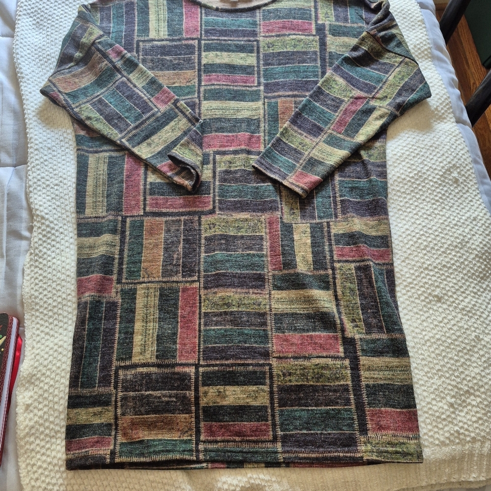 Multicolor Geometric Patterned Dress/Tunic - Picture 8 of 8